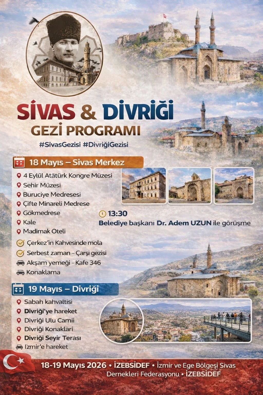 İZEBSİDEF OLARAK 19 MAYISTA SİVAS'TAYIZ